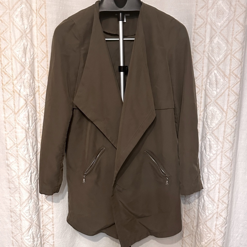 Bar lll Utility Jacket, Soft drapey coat army Green